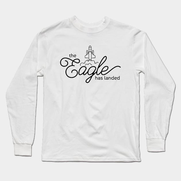 Eagle Has Landed Long Sleeve T-Shirt by wawann